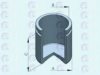 ERT 151206-C Piston, brake caliper